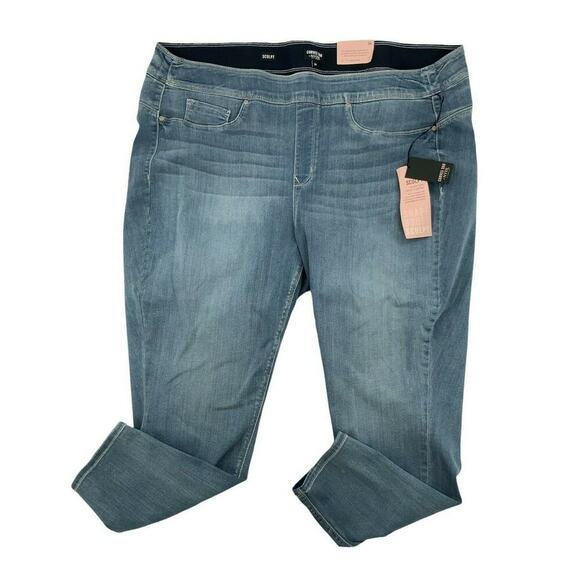 NYDJ Curves 360 Sculpt Denim Jeggings Jeans Women Size 26 Pull On Blue NWT - Picture 1 of 10